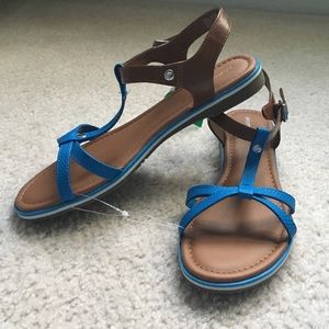 SoleSenseAbility Blue/Brown Sandals size 9 1/2